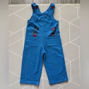 Disney|Baby girl/toddler MINNIE Mickey soft cotton Blue Kids Overalls in 3T•••